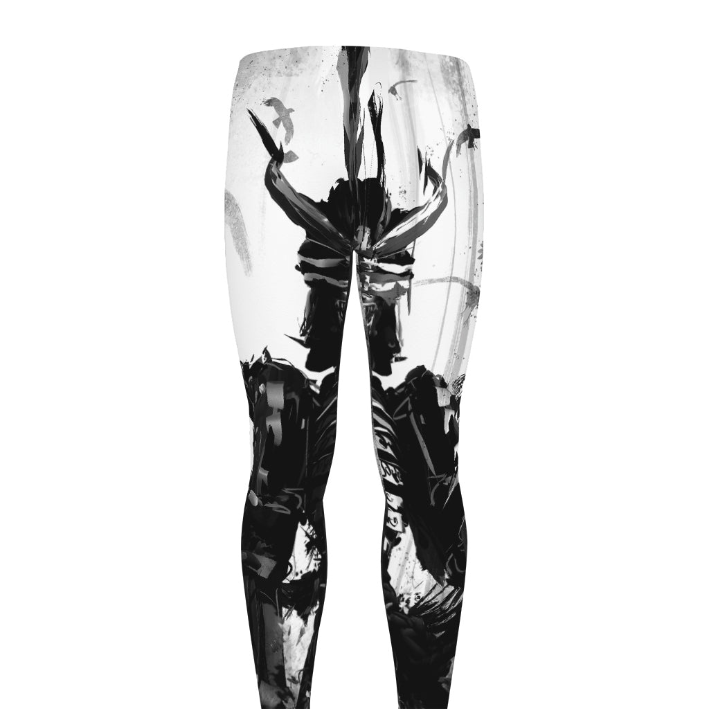 Demon Samurai Print Men's leggings