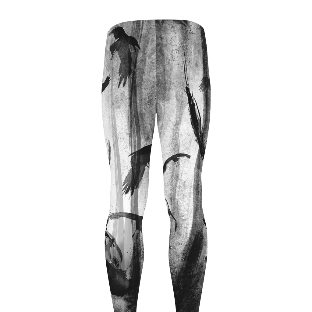 Demon Samurai Print Men's leggings