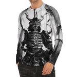 Demon Samurai Print Men's Long Sleeve Rash Guard