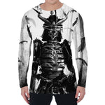 Demon Samurai Print Men's Long Sleeve T-Shirt