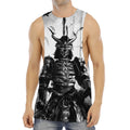 Demon Samurai Print Men's Muscle Tank Top