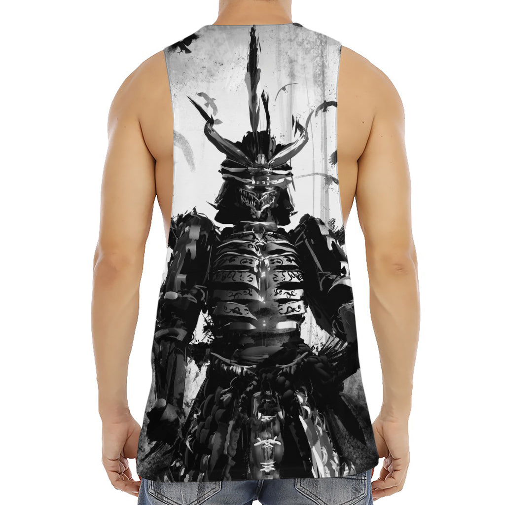 Demon Samurai Print Men's Muscle Tank Top