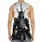 Demon Samurai Print Men's Muscle Tank Top