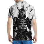 Demon Samurai Print Men's Polo Shirt