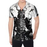 Demon Samurai Print Men's Shirt