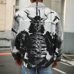 Demon Samurai Print Men's Shirt Jacket