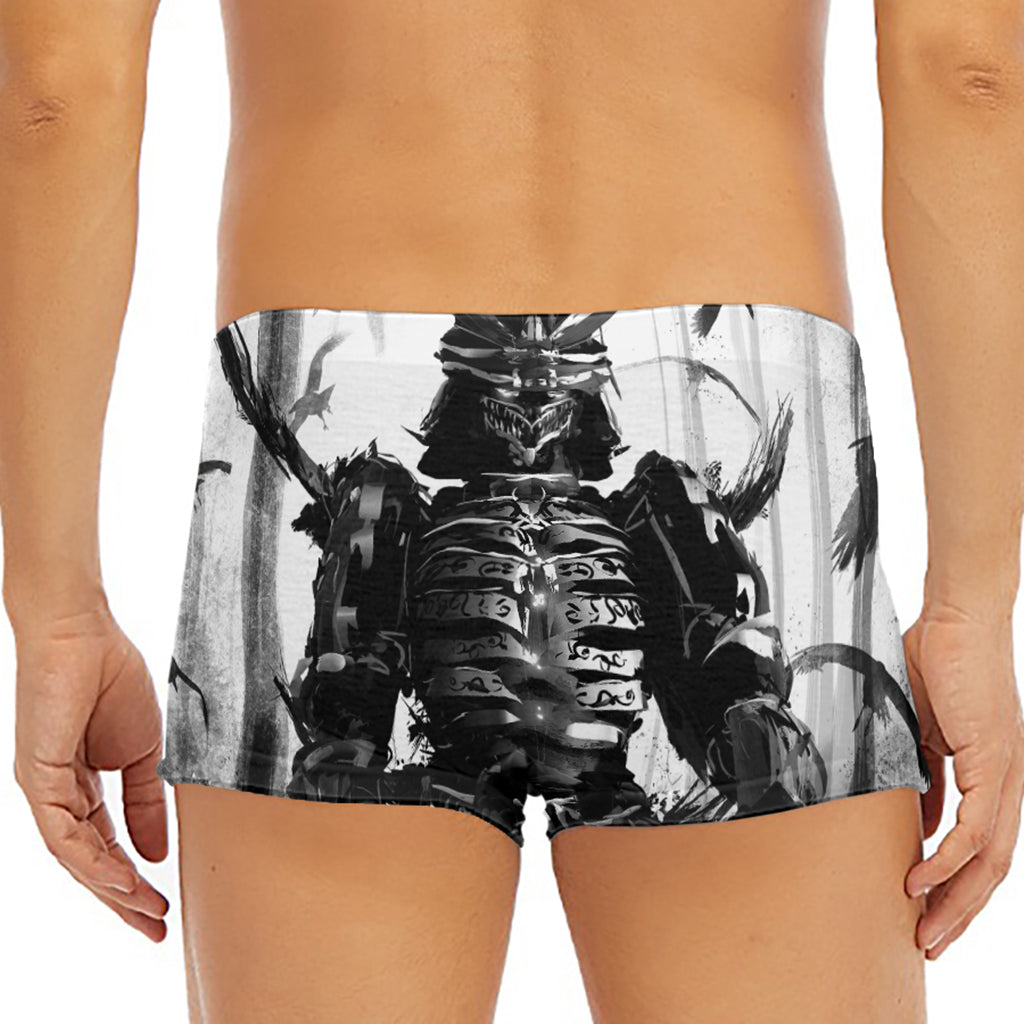 Demon Samurai Print Men's Short Boxer Briefs