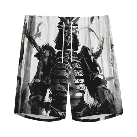 Demon Samurai Print Men's Sports Shorts