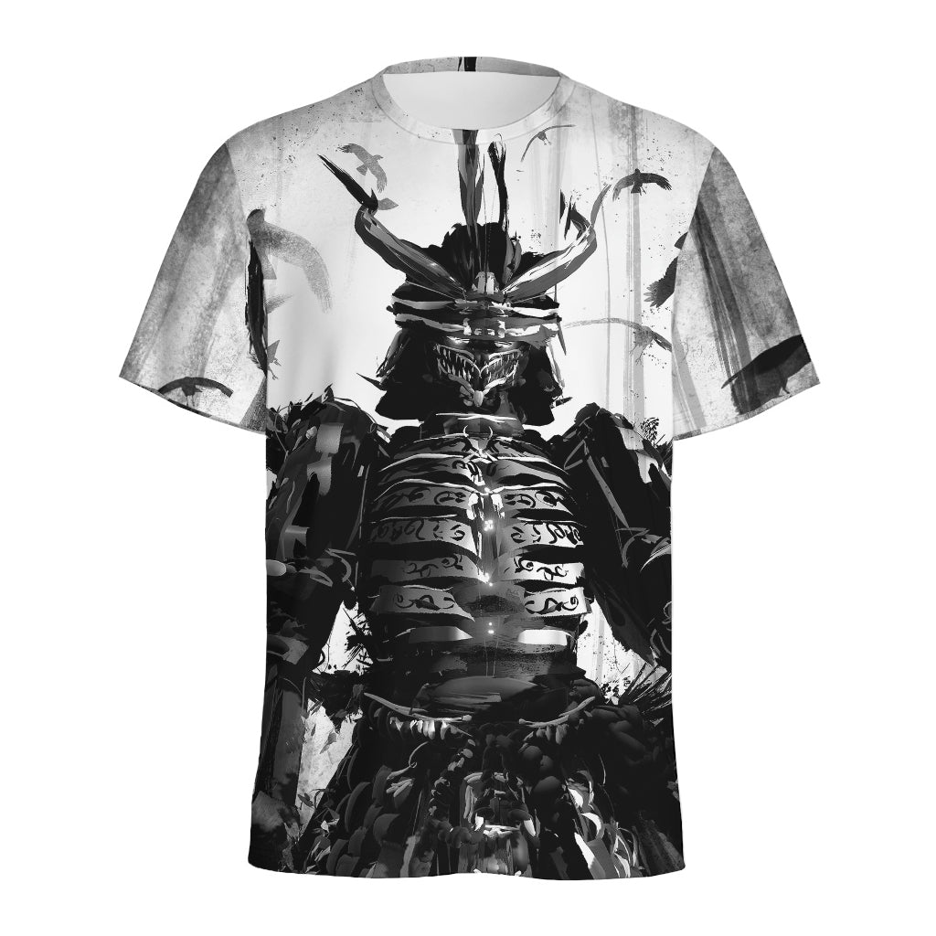 Demon Samurai Print Men's Sports T-Shirt