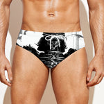 Demon Samurai Print Men's Swim Briefs