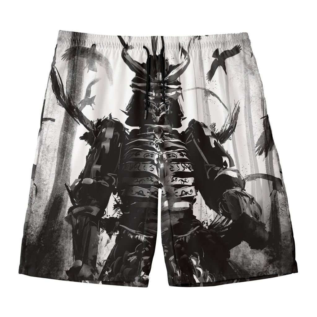 Demon Samurai Print Men's Swim Trunks