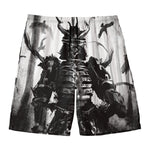 Demon Samurai Print Men's Swim Trunks