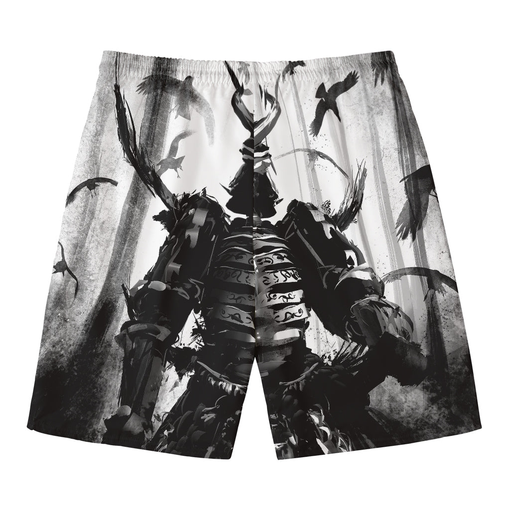 Demon Samurai Print Men's Swim Trunks