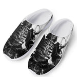 Demon Samurai Print Mesh Casual Shoes