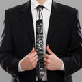 Demon Samurai Print Necktie