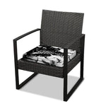 Demon Samurai Print Outdoor Seat Cushion Cover