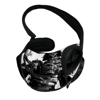 Demon Samurai Print Pet Sling Carrier