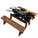 Demon Samurai Print Picnic Table Cover