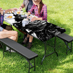 Demon Samurai Print Picnic Table Cover