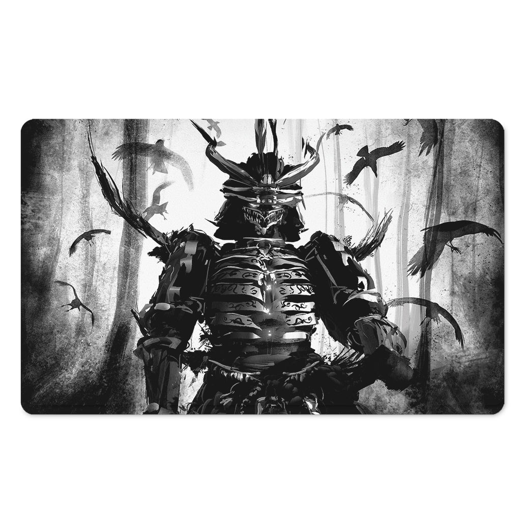 Demon Samurai Print Polyester Doormat