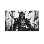 Demon Samurai Print Polyester Flag