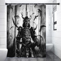 Demon Samurai Print Premium Shower Curtain