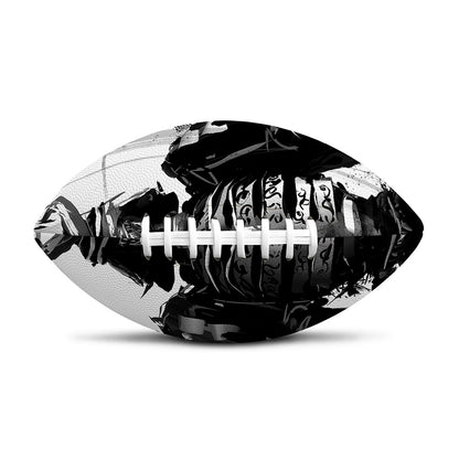 Demon Samurai Print Rugby Ball