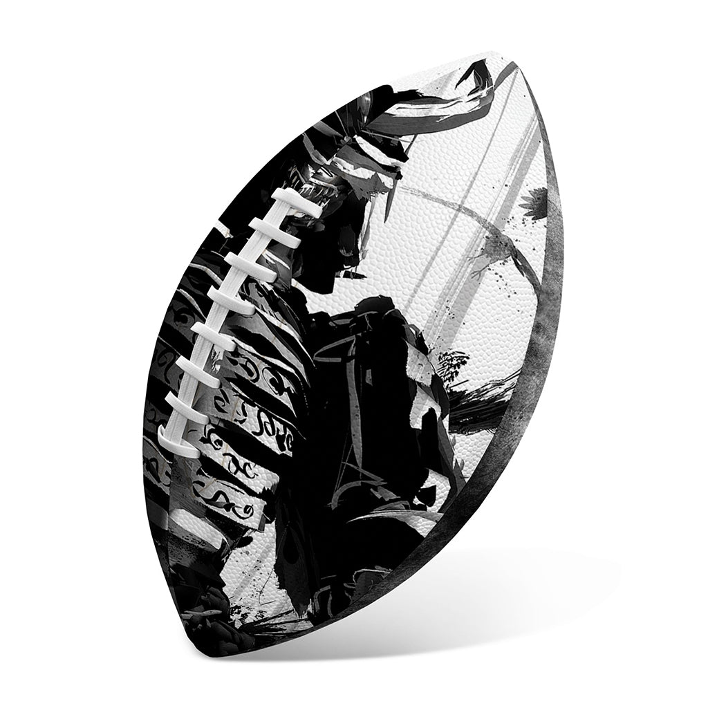 Demon Samurai Print Rugby Ball