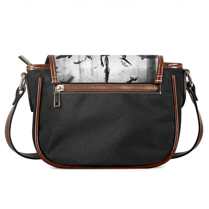 Demon Samurai Print Saddle Bag