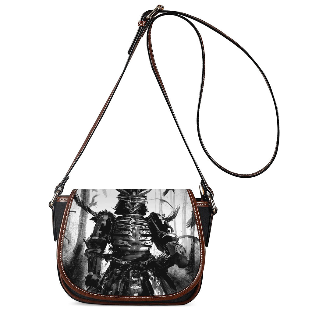 Demon Samurai Print Saddle Bag