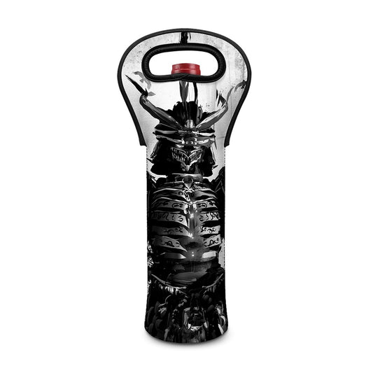 Demon Samurai Print Single Neoprene Wine Tote
