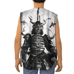 Demon Samurai Print Sleeveless Baseball Jersey