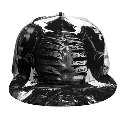 Demon Samurai Print Snapback Cap
