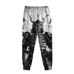 Demon Samurai Print Sweatpants