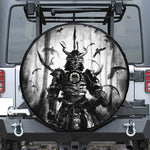Demon Samurai Print Tire Cover With Camera Hole