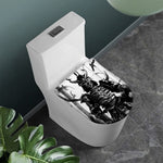 Demon Samurai Print Toilet Lid Cover