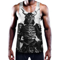 Demon Samurai Print Men's Workout Tank Top