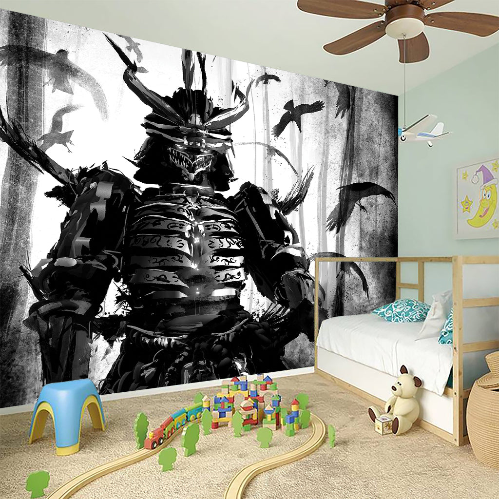 Demon Samurai Print Wall Sticker