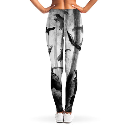 Demon Samurai Print Women's Leggings
