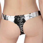 Demon Samurai Print Women's Thong