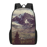 Denali Mountain Print 17 Inch Backpack