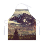 Denali Mountain Print Adjustable Apron
