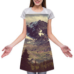 Denali Mountain Print Adjustable Apron