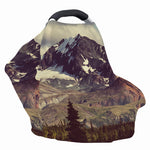 Denali Mountain Print Baby Seat Cover