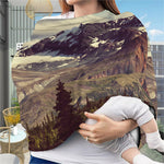 Denali Mountain Print Baby Seat Cover