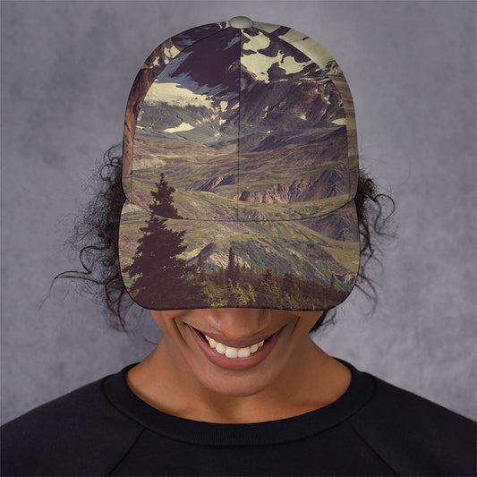 Denali Mountain Print Baseball Cap