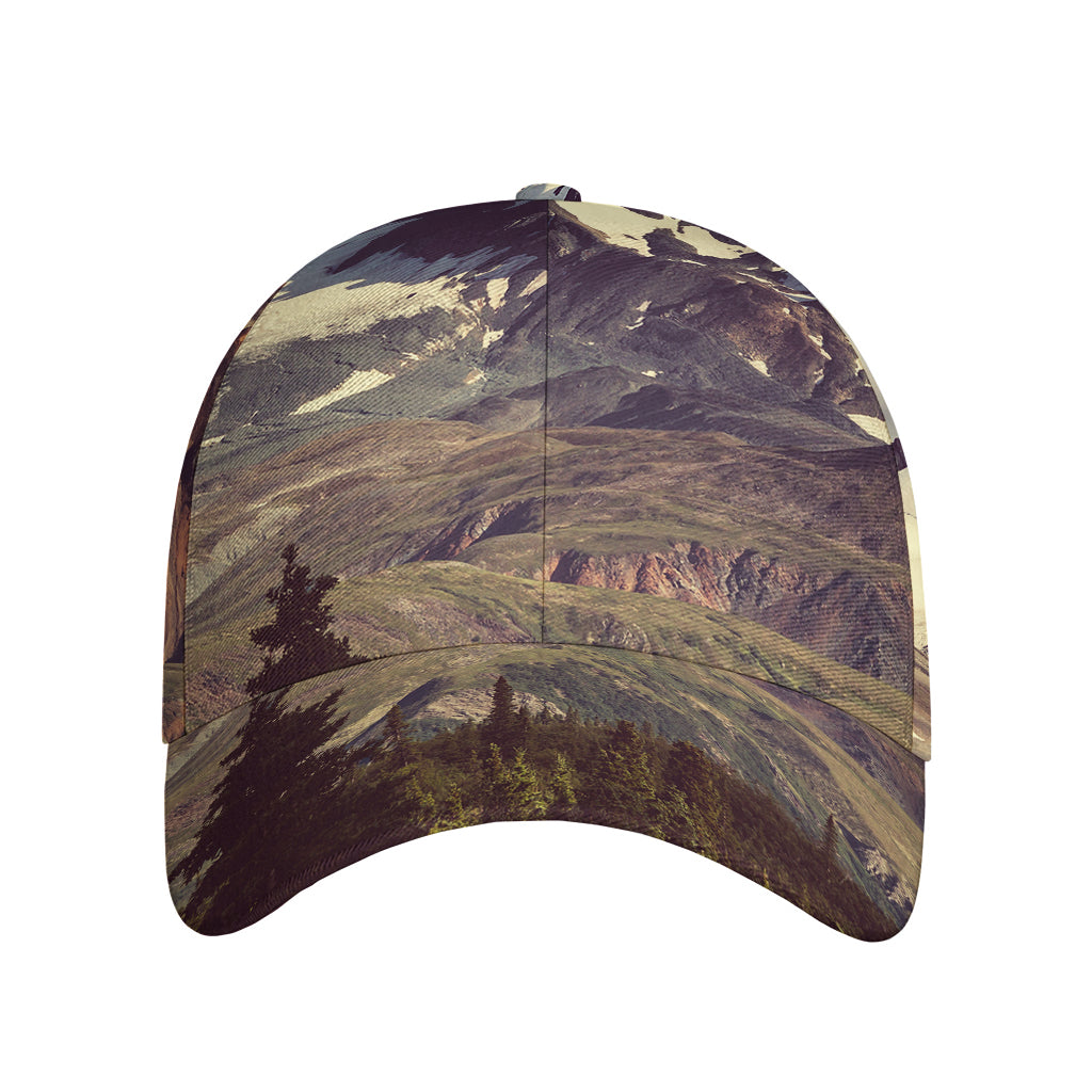 Denali Mountain Print Baseball Cap