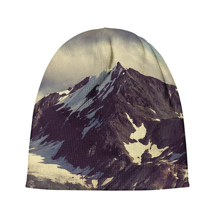 Denali Mountain Print Beanie