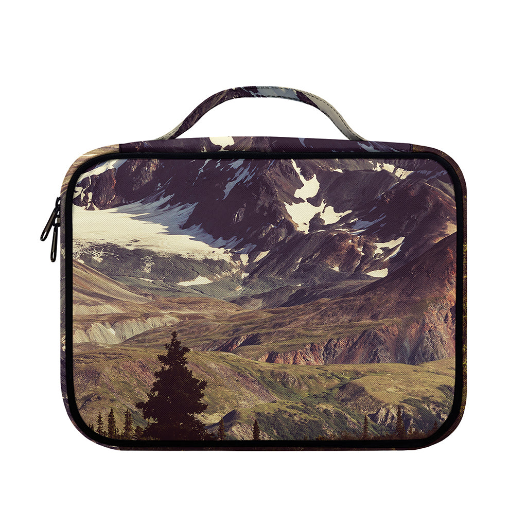 Denali Mountain Print Briefcase Bible Bag