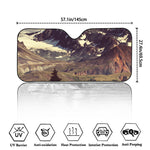 Denali Mountain Print Car Windshield Sun Shade